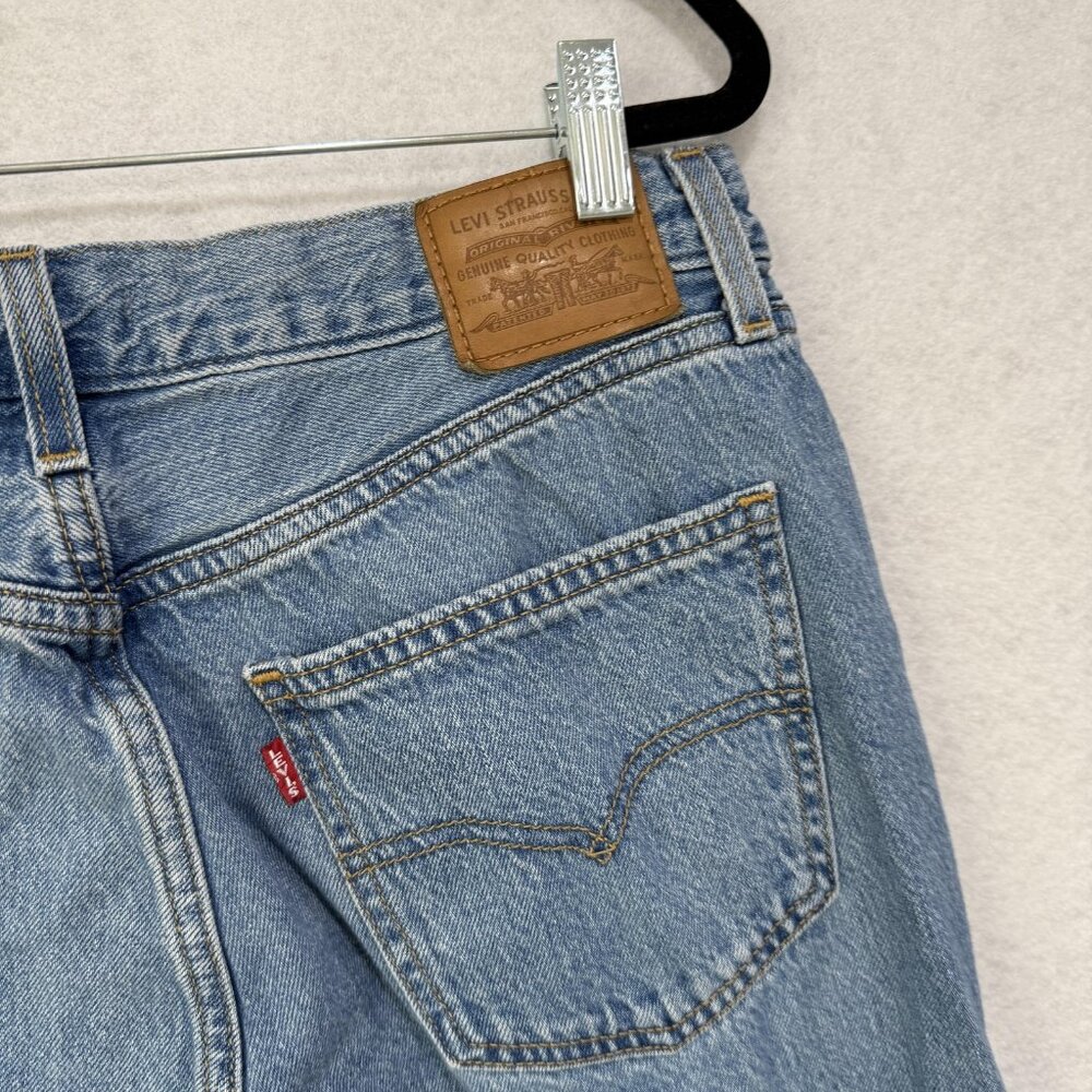 Levis Premium Loose Straight Jeans Mens 29x30 Blue Denim Waterless Relaxed Fit - Picture 10 of 15
